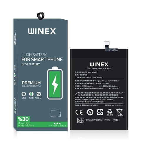 REDMİ NOTE 9 PRO GÜÇLENDİRİLMİŞ BATARYA 